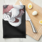 Moodeng Christmas Funny  Santa Claus Theedoek (Quarter Fold)