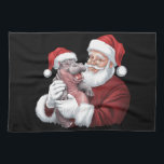 Moodeng Christmas Funny  Santa Claus Theedoek<br><div class="desc">Moodeng Christmas Funny  Santa Claus</div>