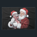 Moodeng Christmas Funny  Santa Claus Theedoek<br><div class="desc">Moodeng Christmas Funny  Santa Claus</div>