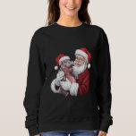 Moodeng Christmas Funny  Santa Claus Trui<br><div class="desc">Moodeng Christmas Funny  Santa Claus</div>