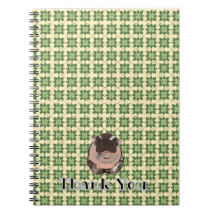 Moodeng nijlpaard Thailand stijl. Notitieboek