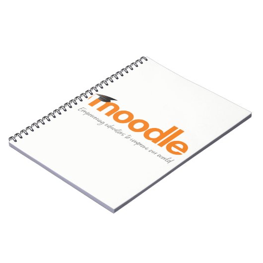 Moodle notebook: Oranje potlood Notitieboek (Linkerzijde)