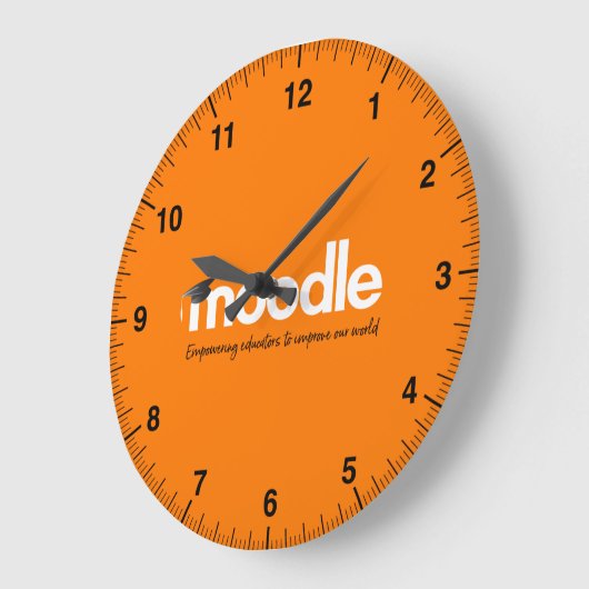 Moodle Wall Clock Grote Klok (Hoek)