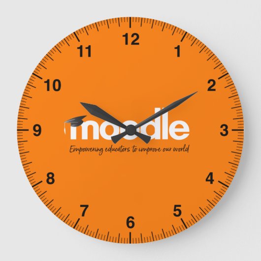 Moodle Wall Clock Grote Klok (Voorkant)