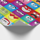 Moods and Emoticons Cadeaupapier (Hoek)