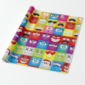 Moods and Emoticons Cadeaupapier (Uitgerold)