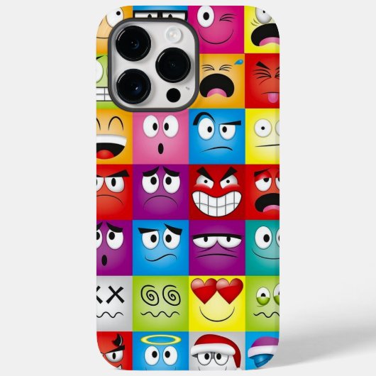Moods and Emoticons Case-Mate iPhone Case (Achterkant)