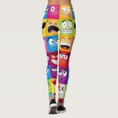 Moods and Emoticons Leggings (Achterkant)