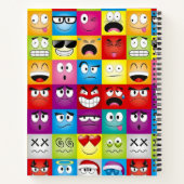 Moods and Emoticons Notitieboek (Achterkant)