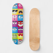 Moods and Emoticons Persoonlijk Skateboard (Voorkant)