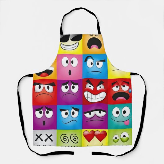 Moods and Emoticons Schort (Voorkant)