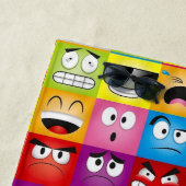 Moods and Emoticons Strandlaken (In situ)