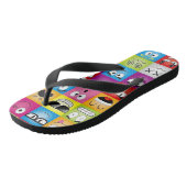 Moods and Emoticons Teenslippers (Schuin)