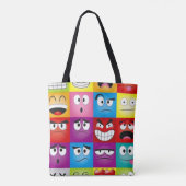 Moods and Emoticons Tote Bag (Achterkant)
