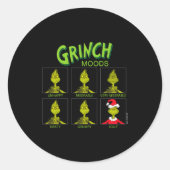 Moods Chart Christmas Edition  Ronde Sticker (Voorkant)