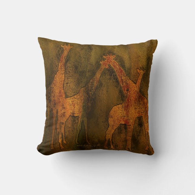 Moods Of Africa - Giraffes Art Designer Kussen (Voorkant)