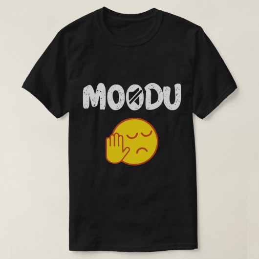 Moodu Tamil Shutup grappige citaat T-shirt (Design voorkant)