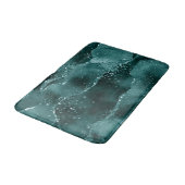 Moody Agate | Blauwgroen Groene Malachiet Rijke Je Badmat (Gekanteld)