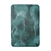 Moody Agate | Blauwgroen Groene Malachiet Rijke Je Badmat (Voorkant Verticaal)