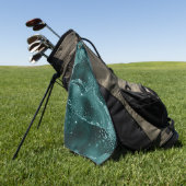 Moody Agate | Blauwgroen Groene Malachiet Rijke Je Golfhanddoek (Groen)