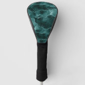 Moody Agate | Blauwgroen Groene Malachiet Rijke Je Golfheadcover (Voorkant)