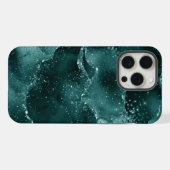 Moody Agate | Blauwgroen Groene Malachiet Rijke Je iPhone Hoesje (Achterkant horizontaal)