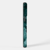 Moody Agate | Blauwgroen Groene Malachiet Rijke Je iPhone Hoesje (Rechterkant)