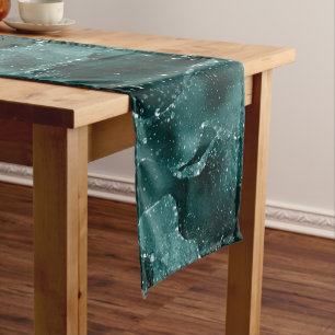 Moody Agate Blauwgroen Groene Malachiet Rijke Je Korte Tafelloper