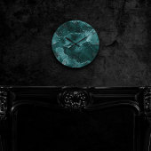 Moody Agate | Blauwgroen Groene Malachiet Rijke Je Ronde Klok