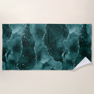 Moody Agate Blauwgroen Groene Malachiet Rijke Je Strandlaken