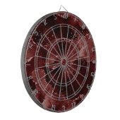 Moody Agate | Henna Bloed Rode Granaat Jewel Tone Dartbord (Voorkant Links)