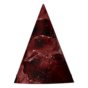 Moody Agate   Henna Bloed Rode Granaat Jewel Tone Feesthoedjes