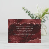 Moody Agate | Henna Bloed Rode Granaat Jewel Tone Kaart (Staand voorkant)