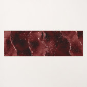 Moody Agate | Henna Bloed Rode Granaat Jewel Tone Yogamat (Achterkant (horizontaal))