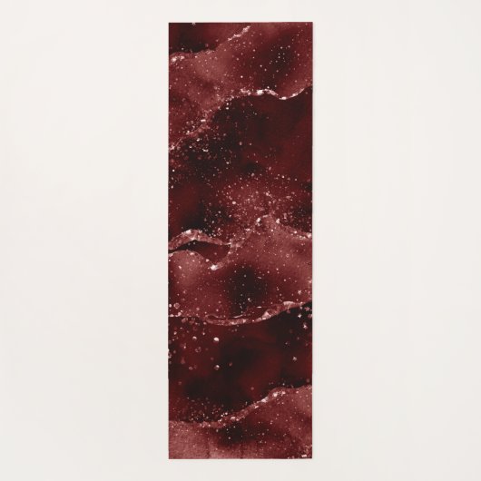 Moody Agate | Henna Bloed Rode Granaat Jewel Tone Yogamat (Achterkant)