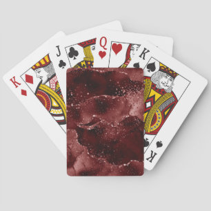 Moody Agate   Hennabloed Robijnrode Juwelentint Pokerkaarten