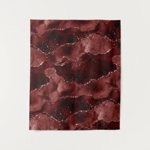 Moody Agate Hennabloed Rood Fotohokje Achtergron Wandkleed