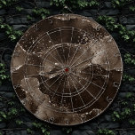 Moody Agate | Koffie Bruin Gouden Brons Taupe Dartbord<br><div class="desc">90s grunge geïnspireerde duistere, verfijnde waterverf gemarmerde agaatsteen in een diep humeurige juweeltoon met faux metallic folie en glitteraderen in een rijke, dramatische met abstracte vloeistofwervelingen en glitteraderen. Vanuit het collectie "Till Death Do Us Part" voegt dit prachtige vrouwelijke handgeschilderde verloop de perfecte pop van kleur toe. Ga voor het...</div>
