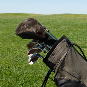 Moody Agate Koffie Bruin Gouden Brons Taupe Golfheadcover