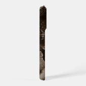 Moody Agate | Koffie Bruin Gouden Brons Taupe iPhone Hoesje (Rechterkant)