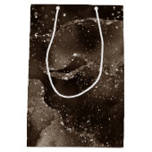 Moody Agate | Koffie Bruin Gouden Brons Taupe Medium Cadeauzakje (Achterkant)