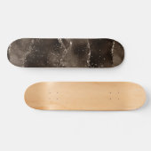 Moody Agate | Koffie Bruin Gouden Brons Taupe Persoonlijk Skateboard (Horizontaal)