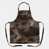 Moody Agate | Koffie Bruin Gouden Brons Taupe Schort (Voorkant)