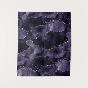 Moody Agate Middernacht Indigo Diep Paarse Achte Wandkleed