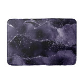 Moody Agate | Midnight Indigo Deep Paarse Glam Badmat (Voorkant)