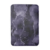 Moody Agate | Midnight Indigo Deep Paarse Glam Badmat (Voorkant Verticaal)