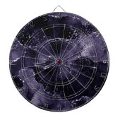 Moody Agate | Midnight Indigo Deep Paarse Glam Dartbord (Voorkant)