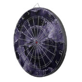 Moody Agate | Midnight Indigo Deep Paarse Glam Dartbord (Voorkant Rechts)
