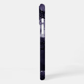 Moody Agate | Midnight Indigo Deep Paarse Glam iPhone Hoesje (Linkerkant)