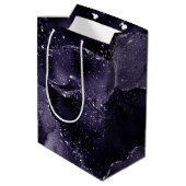 Moody Agate | Midnight Indigo Deep Paarse Glam Medium Cadeauzakje (Achterkant Gekanteld)
